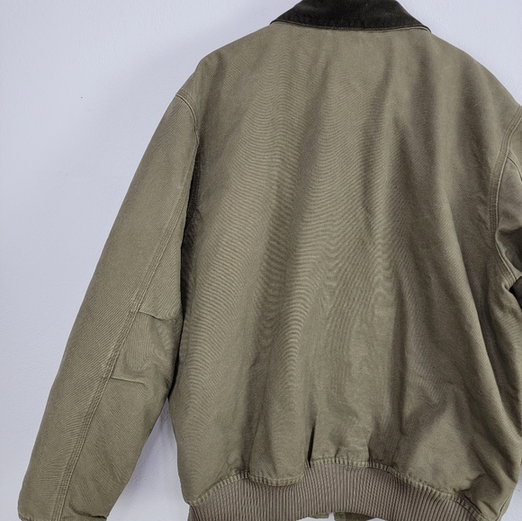 Carhartt Bankston Sienna Sandstone Fleece Lined Canvas Work Coat Size 2XL Tall - Picture 16 of 16